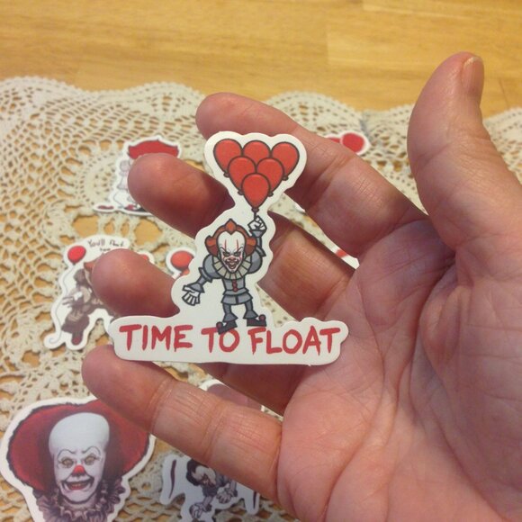 Scary Clowns IT Stickers for computers, laptops, lockers, luggage - Picture 5 of 6